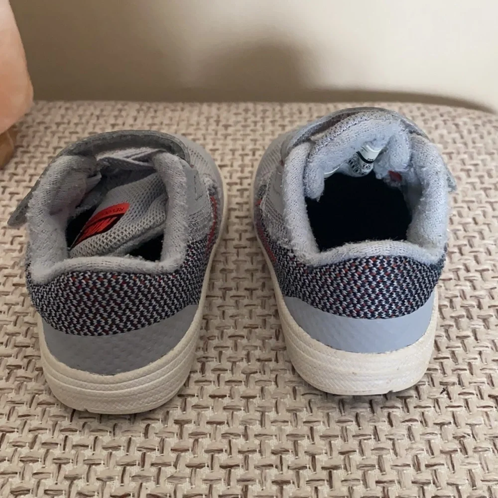 Nike Revolution Gray Velcro Sneakers Baby Size 4c